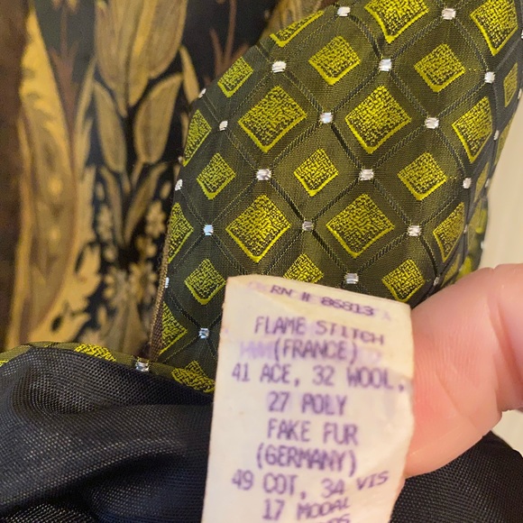 Vintage TAPP New York Hand Tailored Zip Up Faux Fur Vest, M - Picture 5 of 5